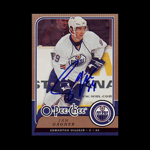 Sam Gagner Edmonton Oilers Autographed Card