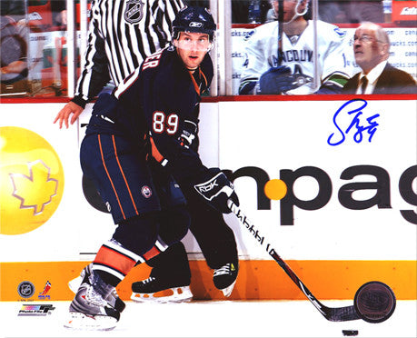 Sam Gagner Edmonton Oilers Autographed Down The Wing 8x10 Photo - Clearance