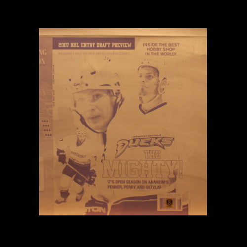 Beckett Hockey June 2007 Edition Complete Printing Plates Set Featuring Getzlaf, Perry & Penner