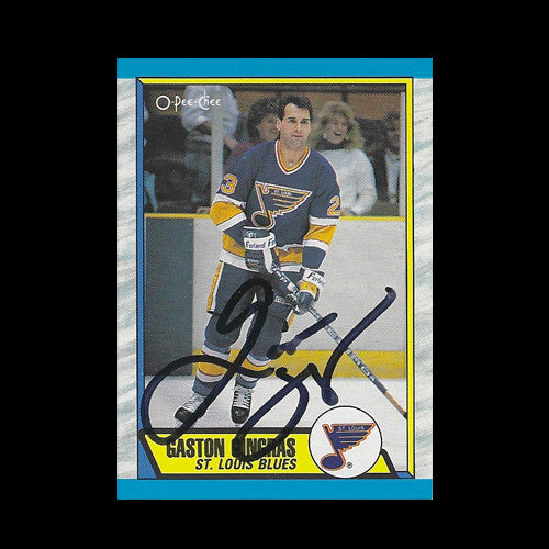 Gaston Gingras St. Louis Blues Autographed Card