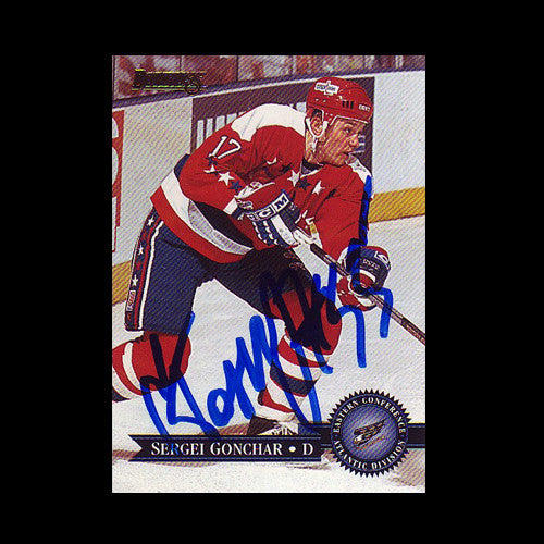 Sergei Gonchar Washington Capitals Autographed Card