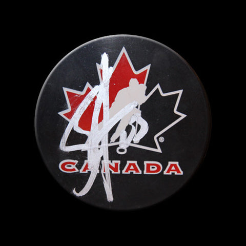 Scott Hannah Team Canada Autographed Puck