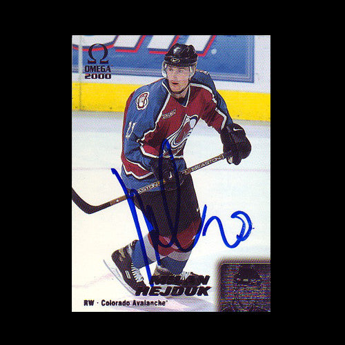 Milan Hedjuk Colorado Avalanche Autographed Card