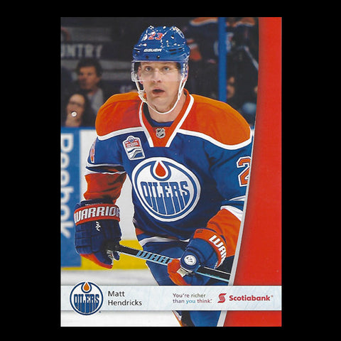 Matt Hendricks Edmonton Oilers Team Card