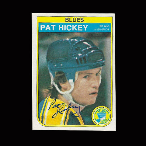 Pat Hickey St. Louis Blues Autographed Card