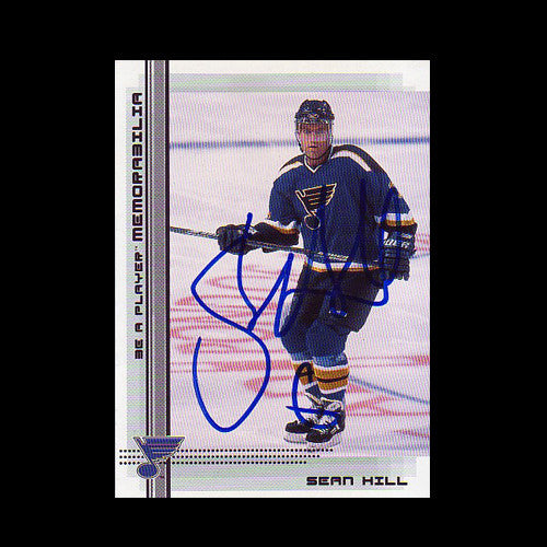 Sean Hill St. Louis Blues Autographed Card