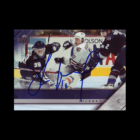 Shawn Horcoff Edmonton Oilers Autographed Card