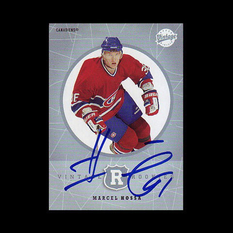 Marcel Hossa Montreal Canadiens Autographed Card