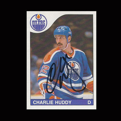 Charlie Huddy Edmonton Oilers Autographed Card