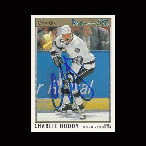 Charlie Huddy Los Angeles Kings Autographed Card