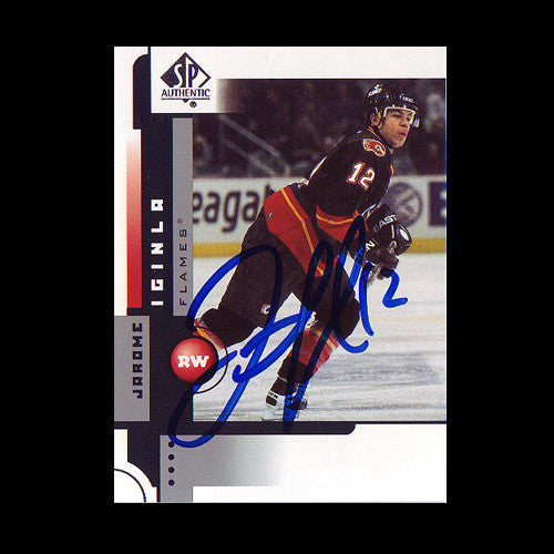 Jarome Iginla Calgary Flames Autographed Card