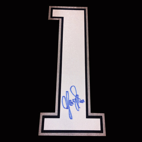 J.F. Jacques Autographed Edmonton Oilers Jersey Number