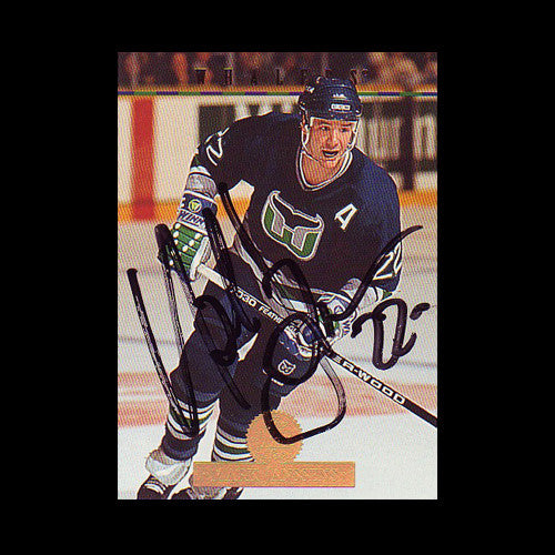 Mark Janssens Hartford Whalers Autographed Card