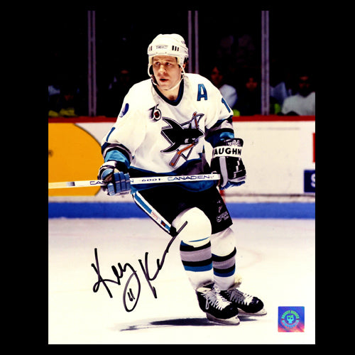 Kelly Kisio San Jose Sharks Autographed Action 8x10 Photo