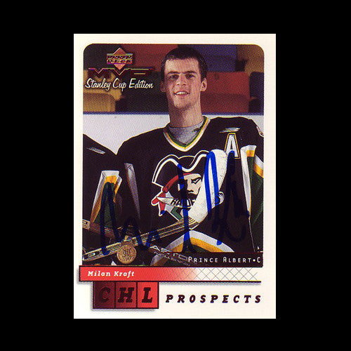 Milan Kraft Prince Albert Raiders Autographed Card