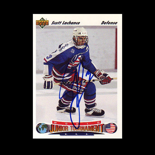 Scott Lachance Team USA Autographed Card