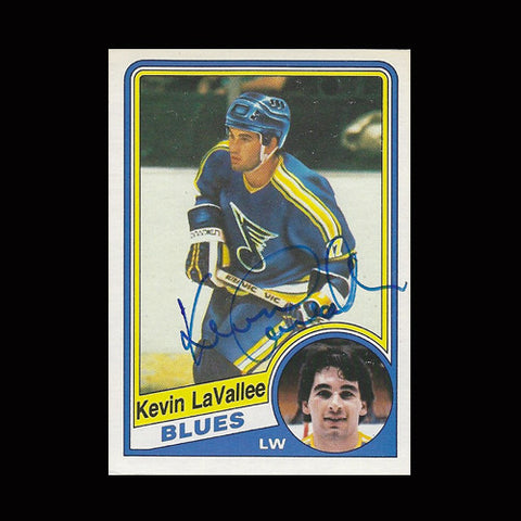 Kevin LaVallee St. Louis Blues Autographed Card