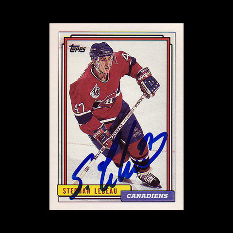 Stephan Lebeau Montreal Canadiens Autographed Card