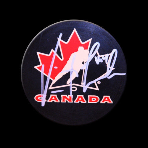 Vincent Lecavalier Team Canada Autographed Puck