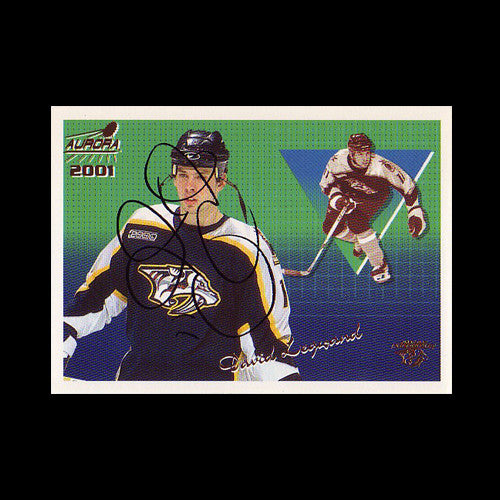 David Legwand Nashville Predators Autographed Card