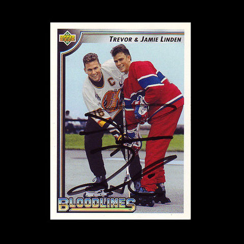 Trevor Linden Vancouver Canucks Autographed Card