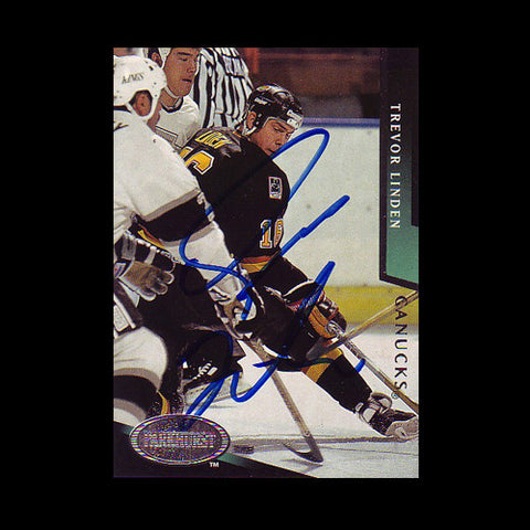 Trevor Linden Vancouver Canucks Autographed Card