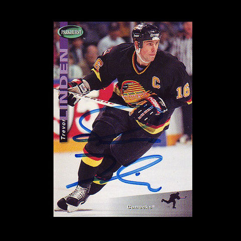 Trevor Linden Vancouver Canucks Autographed Card