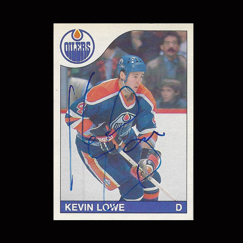 Kevin Lowe Edmonton Oilers Autographed Card