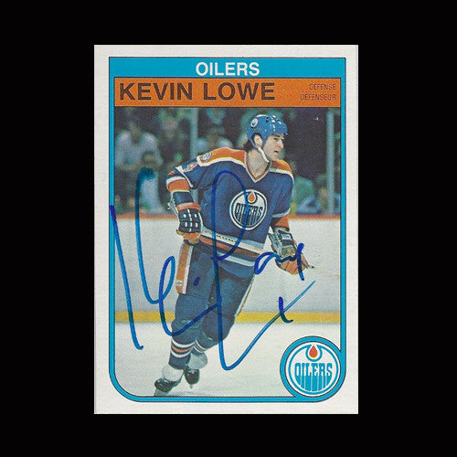 Kevin Lowe Edmonton Oilers Autographed Card