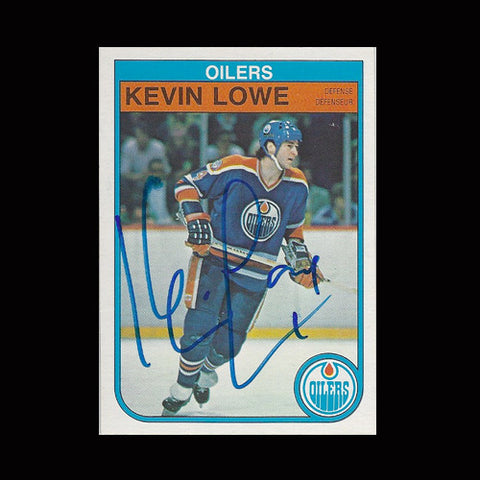 Kevin Lowe Edmonton Oilers Autographed Card