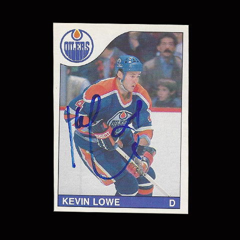 Kevin Lowe Edmonton Oilers Autographed Card