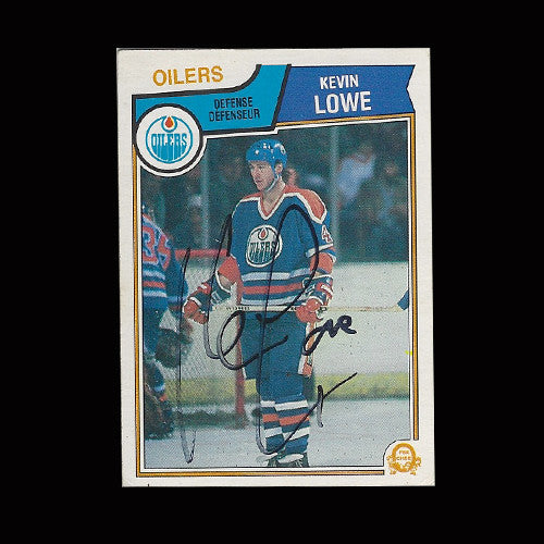 Kevin Lowe Edmonton Oilers Autographed Card