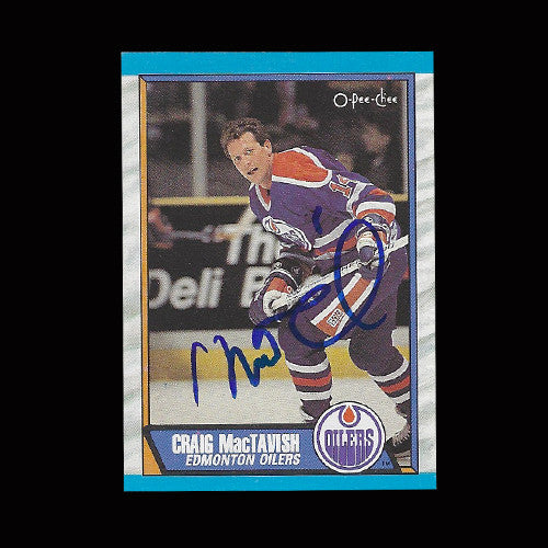 Craig MacTavish Edmonton Oilers Autographed Card