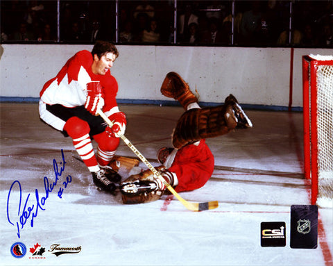 Pete Mahovlich Team Canada Autographed Breakaway 8x10 Photo