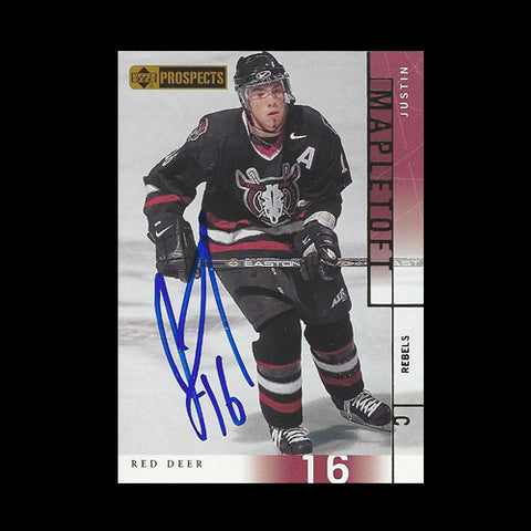 Justin Mapletoft Red Deer Rebels Autographed Card