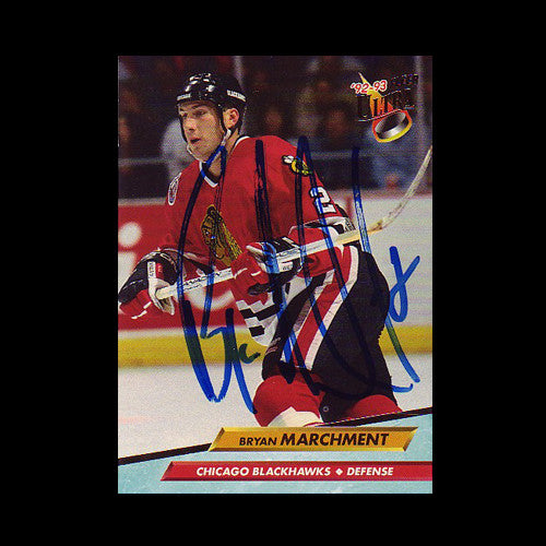 Bryan Marchment Chicago Blackhawks Autographed Card