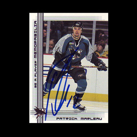 Patrick Marleau San Jose Sharks Autographed Card