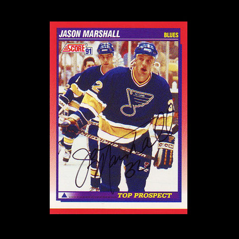 Jason Marshall St. Louis Blues Autographed Card