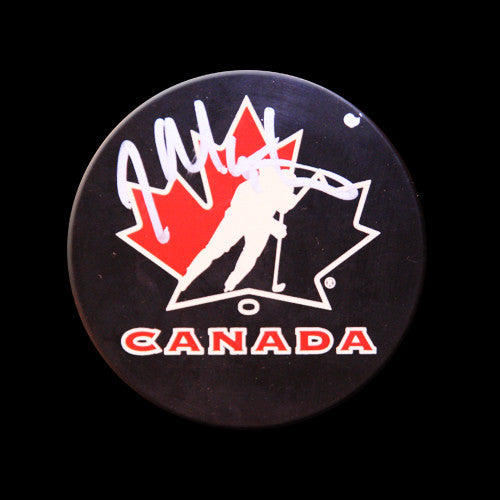Jacques Martin Team Canada Autographed Puck