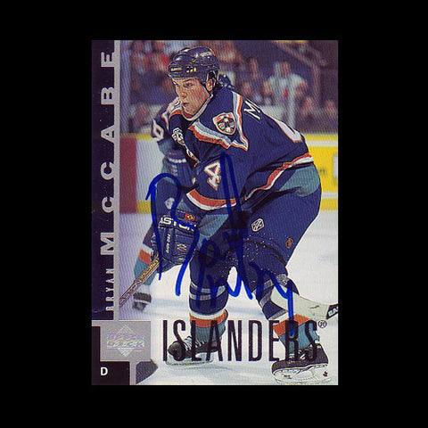 Bryan McCabe New York Islanders Autographed Card