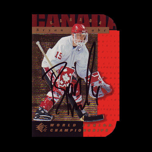 Bryan McCabe Team Canada Autographed Card