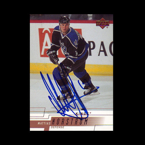 Mattias Norstrom Los Angeles Kings Autographed Card