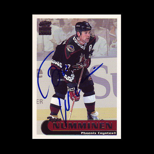 Teppo Numminen Phoenix Coyotes Autographed Card