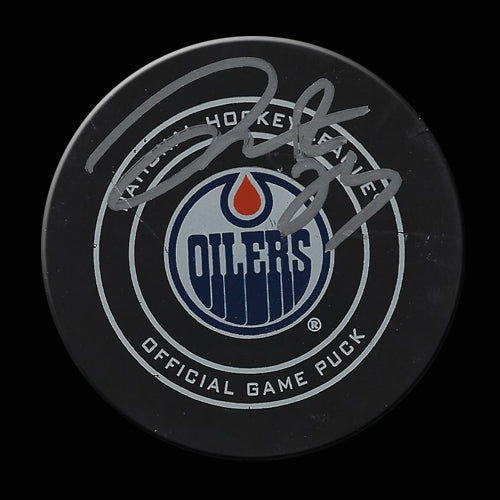 Darnell Nurse Edmonton Oilers vs Vegas Golden Knights Game Used & Autographed Puck April 5, 2018