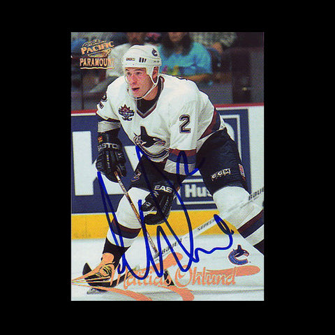 Mattias Ohlund Vancouver Canucks Autographed Card