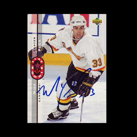 Mike Peca Vancouver Canucks Autographed Card