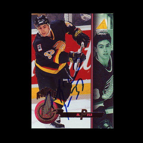 Mike Peca Vancouver Canucks Autographed Card