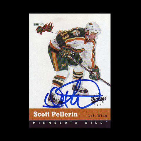 Scott Pellerin Minnesota Wild Autographed Card