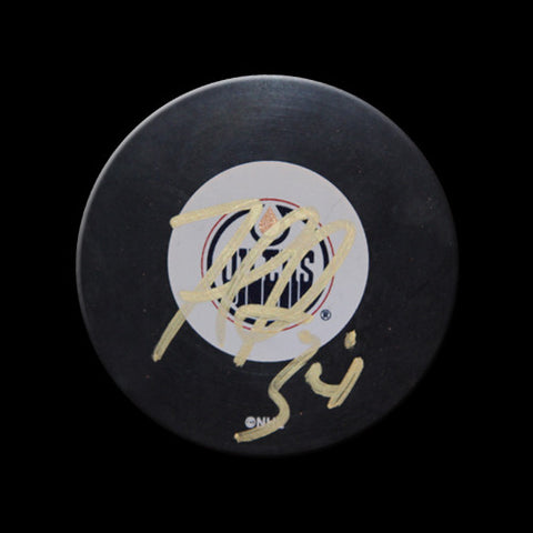 Fernando Pisani Edmonton Oilers Autographed Puck