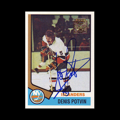 Denis Potvin New York Islanders Autographed Card